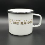 shadow of the tomb raider survival pack ps4 press kit emaille becher