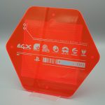 wipeout omega collection press kit ps4 plexiglas rückseite