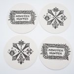 monster hunter world iceborne promotion material coaster